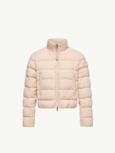 Moncler Agastache Cashmere & Linen Short Down Jacket