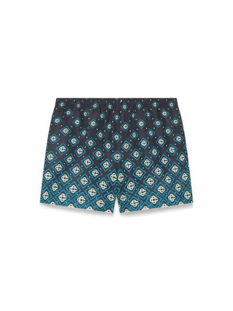 CASABLANCA Degrade Black Monogram Swim Shorts