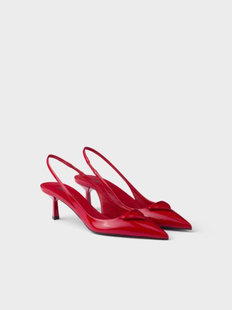 Prada Patent leather slingback pumps