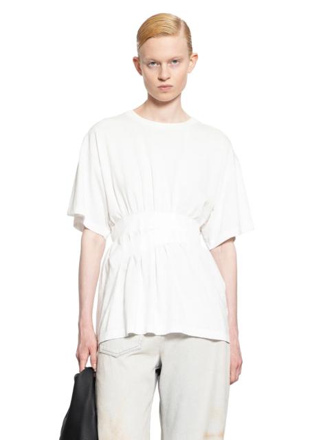 MM6 Maison Margiela Gathered-Cotton-Jersey-T-Shirt