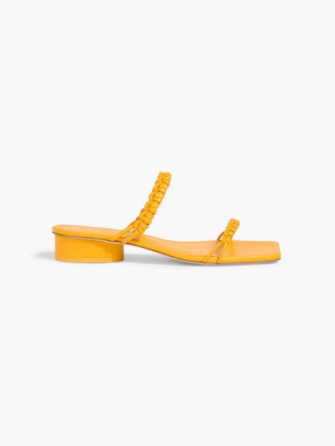 Cult Gaia Milo woven leather mules