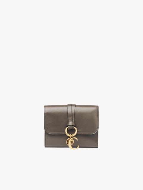 Chloé SMALL ALPHABET TRI-FOLD IN SHINY LEATHER
