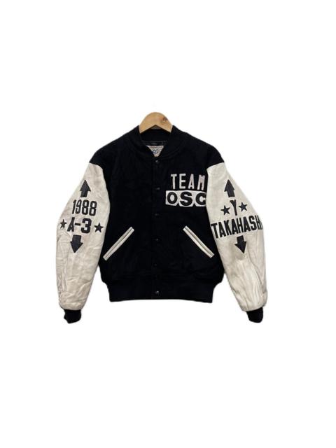 Vintage 80s Team OSC by Herox Chuo Sportwear Varsity Jacket
