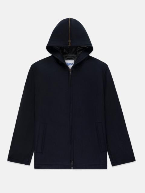 J. PRESS NAVY MELTON WOOL ZERMATT COAT