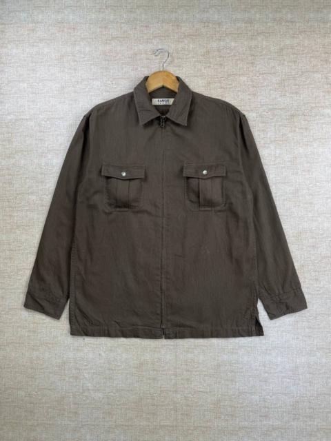 Other Designers Japanese Brand × Kansai Yamamoto × Vintage - Vintage Kansai Jeans Double Pocket Zipper Jacket
