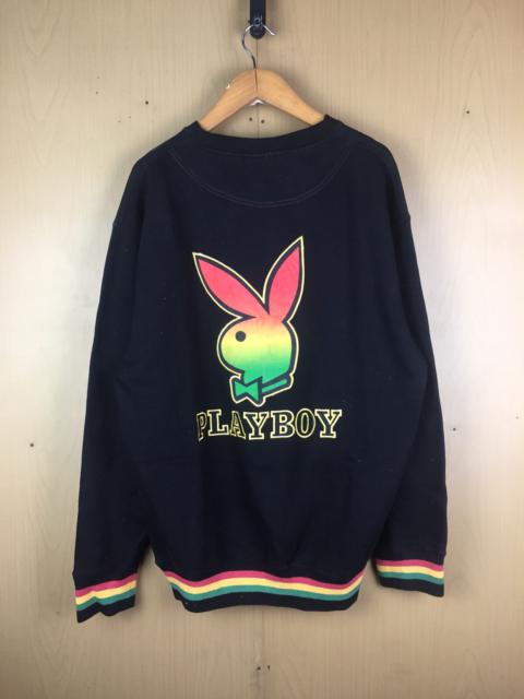 Other Designers Very Rare - Playboy big rasta rabbit logo color Crewneck Sweatshirt