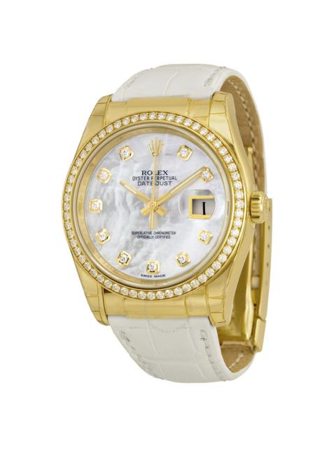 ROLEX Rolex Datejust Mother of Pearl Dial 18kt Yellow Gold Ladies Watch 116188MDL