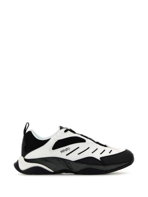 Kenzo Men Two-Tone Fabric And Synthetic Leather Kenzo X-Trainer Sneakers