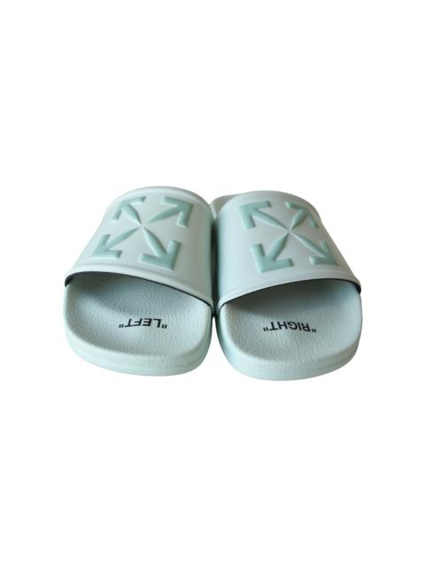 Off-White Off White Arrow Logo Slides Mint