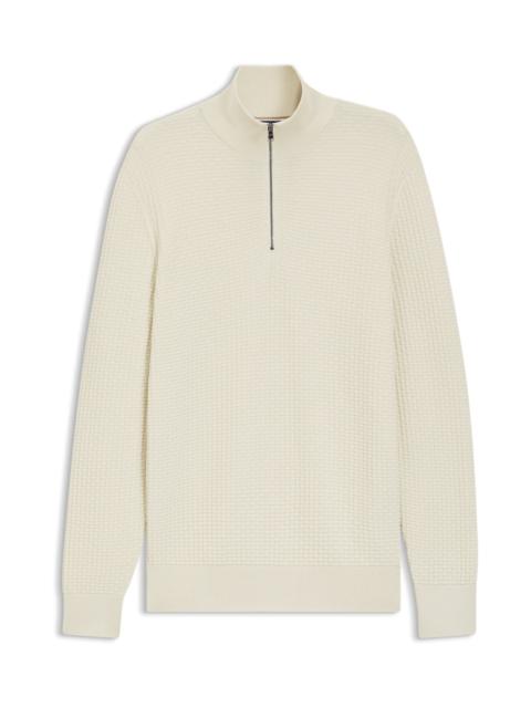 BOSS QUARTER-ZIP SWEATER IN COTTON