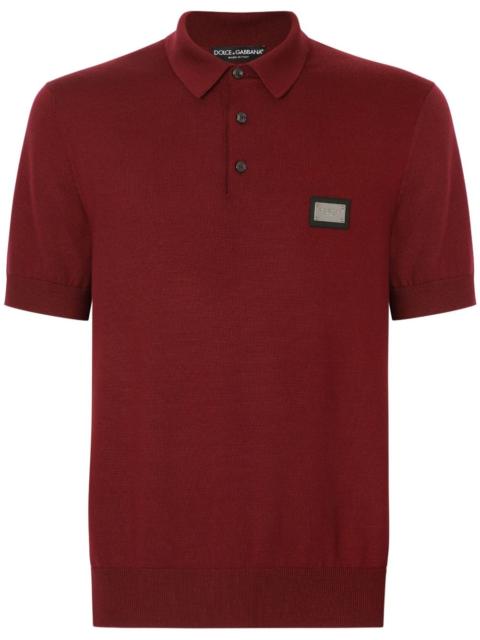 Dolce & Gabbana DG Essentials wool polo shirt