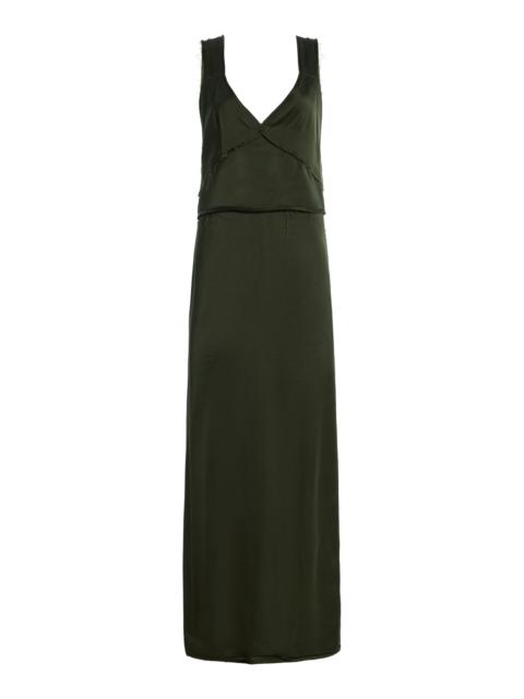 TOTEME V-Neck Slip Dress green