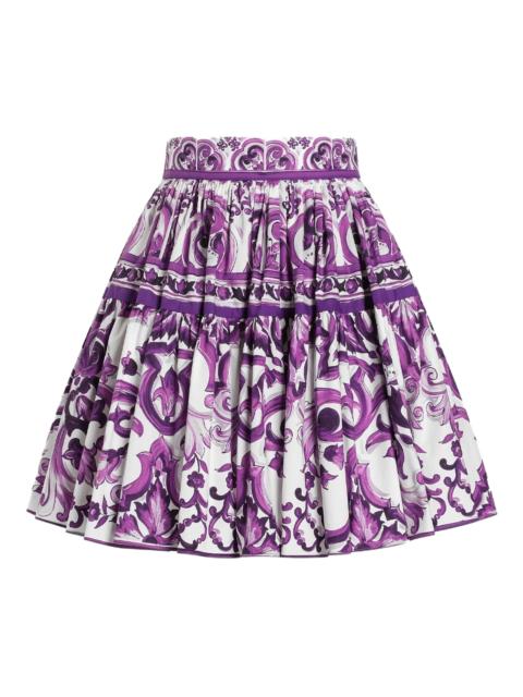 Dolce & Gabbana Majolica-print mini skirt