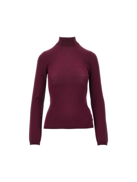 Jil Sander WOOL SWEATER WITH BACK SLASH