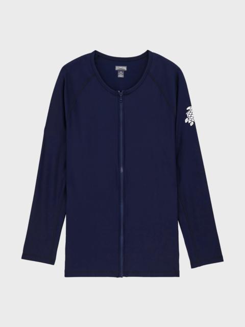 Vilebrequin Men Long Sleeves Zipper Rashguard Solid