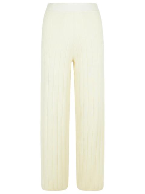Max Mara Max Mara 'Jardin' White Cachemire Jogger Pants Women