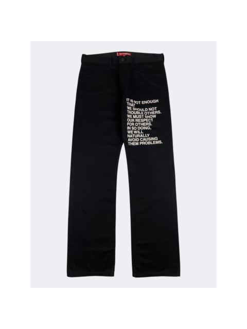 Junya Watanabe MAN Comme Des Garcons x Levi's S/S 2002 Poem Pants