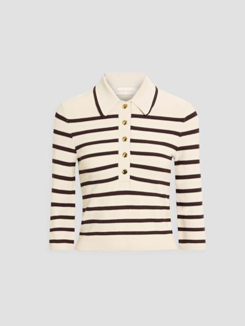 Zimmermann Striped knitted polo shirt