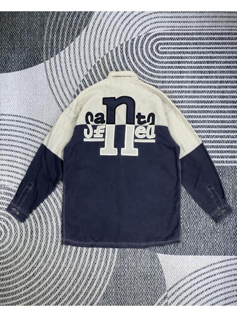 Other Designers Japanese Brand - Vintage Santa FE Embroidery Spellout Button Ups Shirt