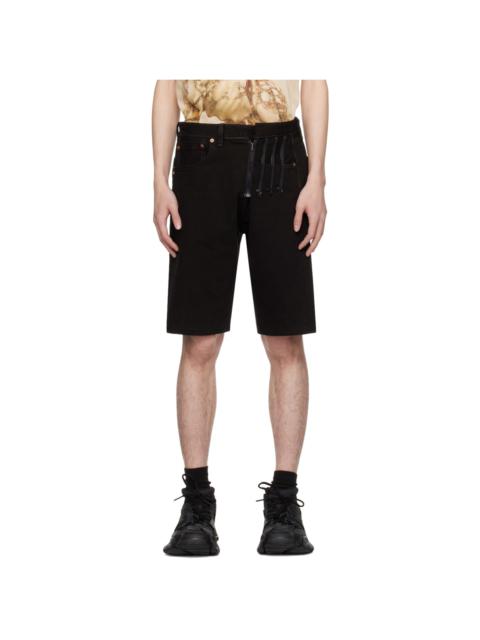 BLESS Black Upcycled Denim Shorts