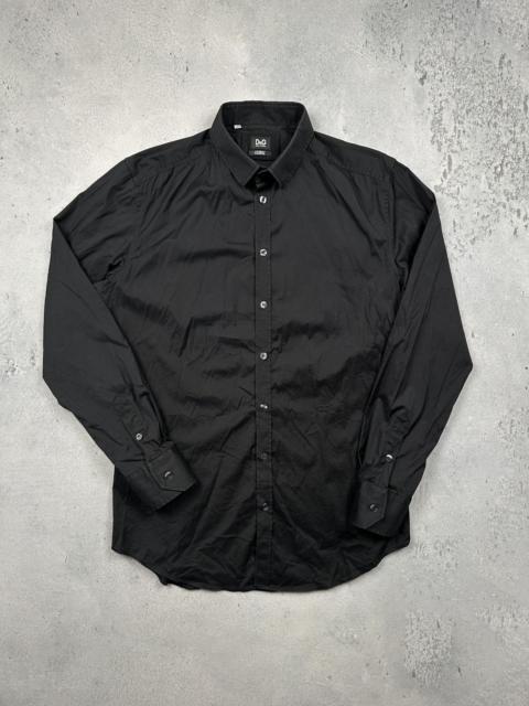 Dolce & Gabbana Dolce And Gabbana D&G George Black Button Up Shirt Slim Fit