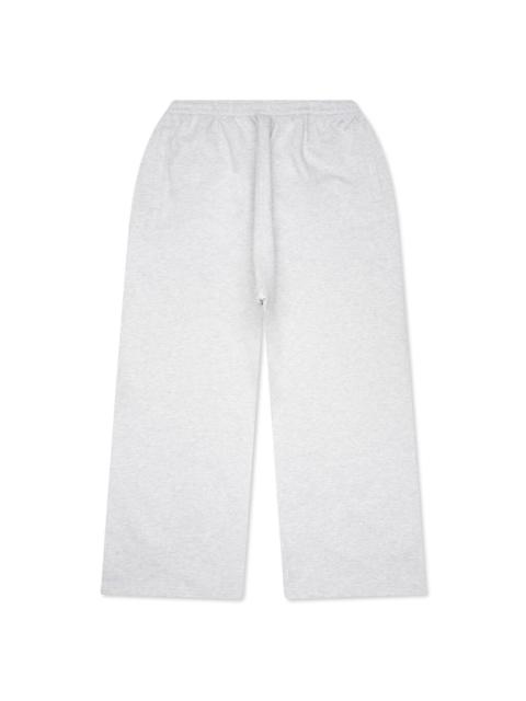 Acne Studios FLEECE LOGO SWEATPANTS - PALE GREY MELANGE