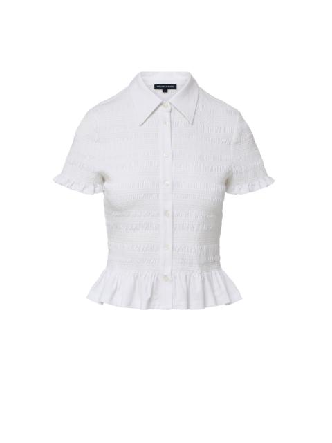 VERONICA BEARD ELLISANDRA SMOCKED TOP