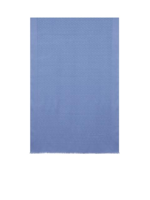 FERRAGAMO Gancini silk and wool stole