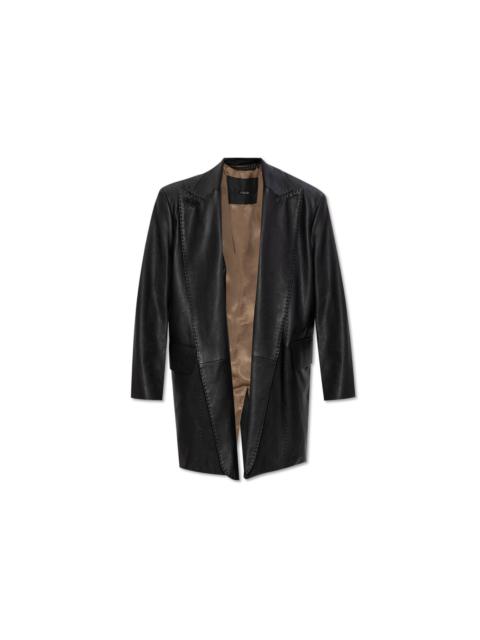 Max Mara MAX MARA Ardea Black Leather Blazer New & Authentic (Women's
