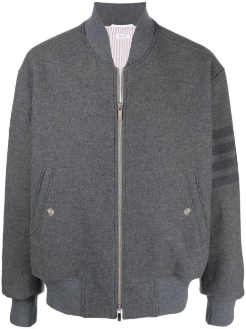 Thom Browne 4-Bar stripe oversized bomber jacket