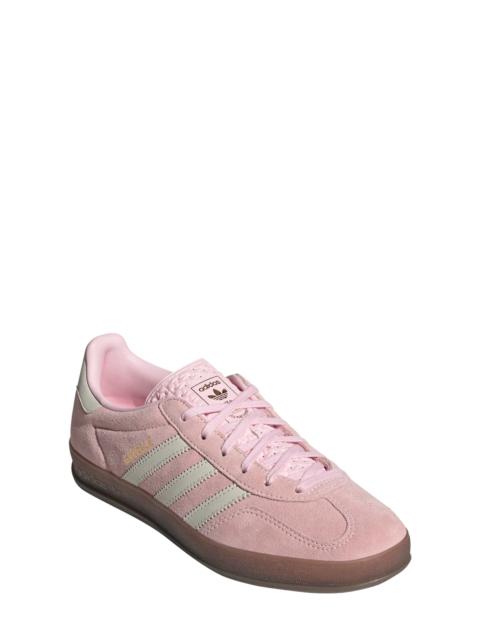 adidas Gazelle Indoor Sneaker in Clear Pink/Off White/Pink at Nordstrom