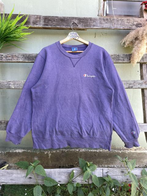 Other Designers Vintage - Vintage Champion Spell Out Logo Distressed Sweetshirts USA