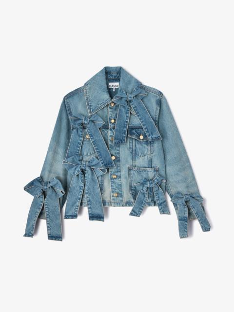 GANNI LIGHT RIGID DENIM JACKET