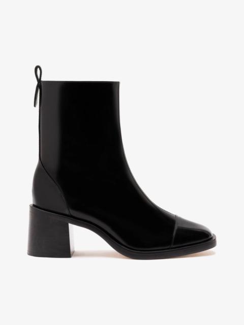 Larroudé Mini Ricky Boot In Black Box Leather