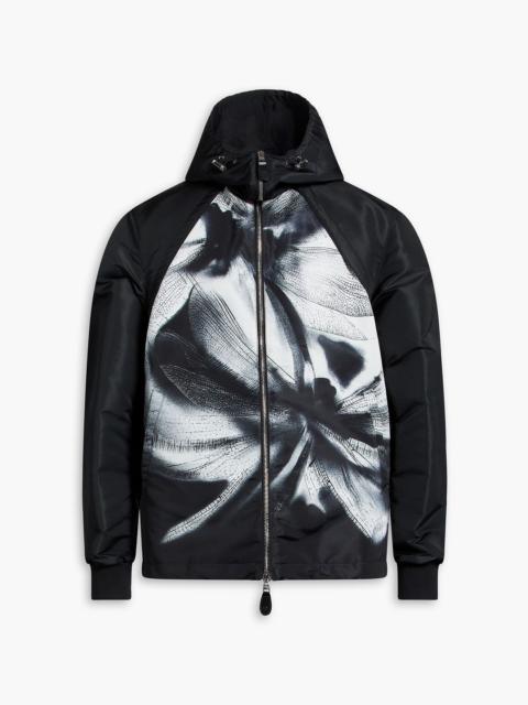 Alexander McQueen Printed shell hooded jacket