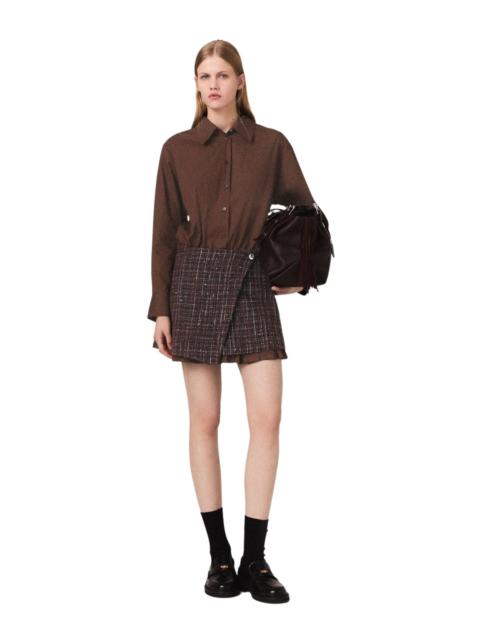 maje maje 2-in-1 short dress in Brown at Nordstrom