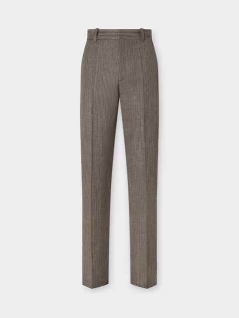Ferrari Trousers in mélange wool twill