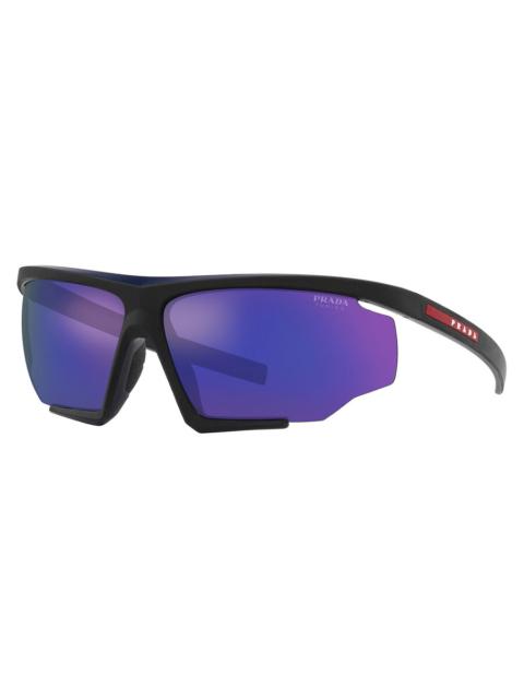 Prada Prada Linea Rossa Blue Violet Sport Men's Sunglasses PS 07YS 13K05U 76