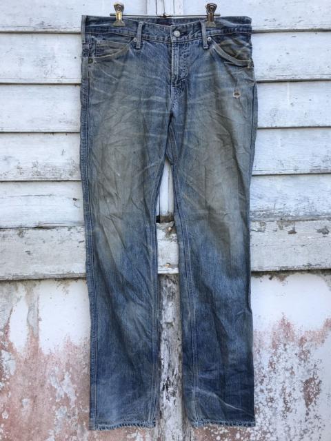 Other Designers Japanese Brand - BlueWay Slim Straight Distressed Denim