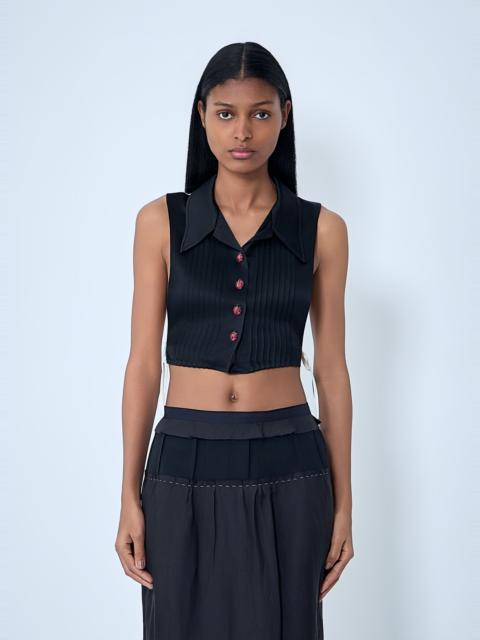 Maison Margiela Sleeveless Button-Down Top