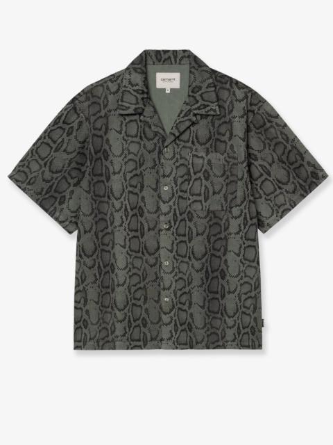 Carhartt WIP Carhartt WIP Snake Camouflage Cotton Shirt Green