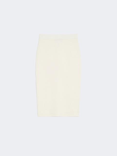 Max Mara Stretch viscose pencil skirt - WHITE