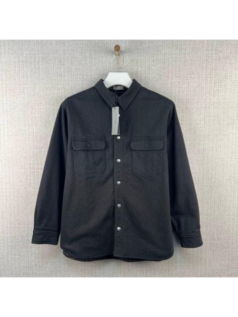 Dior DIOR FW23 Solid-Color Embroidered Logo Reversible Jacket with Lapel and Single-Breasted Closure