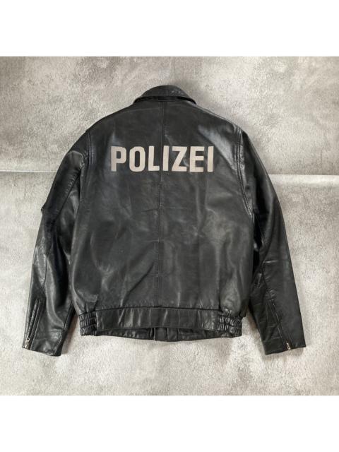 Police - Vintage 90’s Polizei Leather Jacket