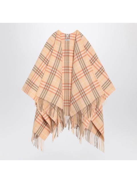 Burberry Check pattern wool and cashmere cape