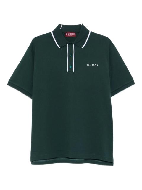 GUCCI Gucci Logo-embroidered Polo Shirt