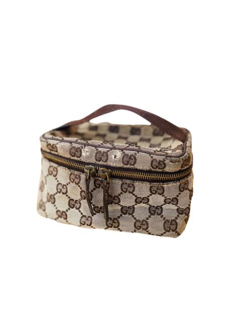 GUCCI Vtg 90s GUCCI monogram logo vanity case bag