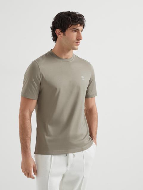Brunello Cucinelli Cotton jersey crew neck T-shirt with logo