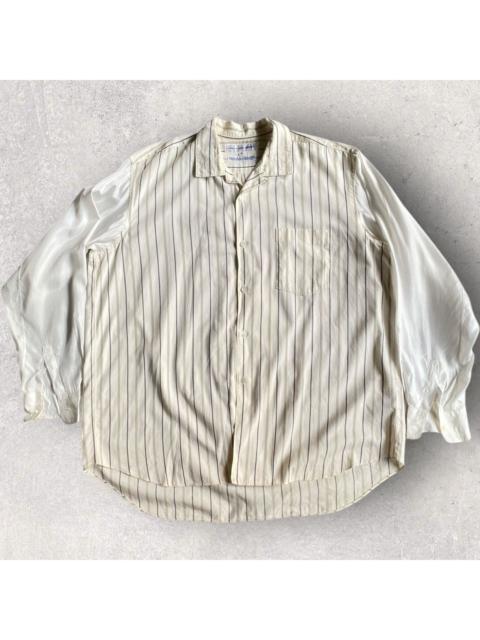 Comme Des Garçons Vintage 90’s Stripes Rayon Sleeve Oversize Shirt