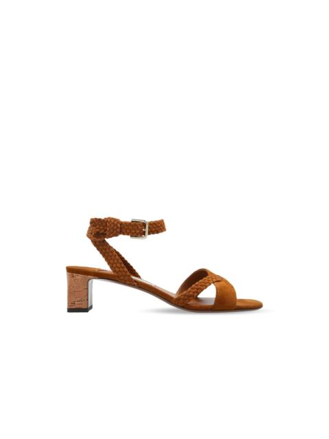 JIMMY CHOO JIMMY CHOO Rori 45 Brown Heeled Sandals New & Authentic (Wom